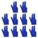 ZRM&E Billiard Gloves 3 Fingers Snooker Shooter Cue Pool Gloves Fits Both Left and Right Hand, Blue