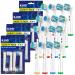 Replacement Heads for Oral B Braun Variety Pack of 16 PCS Floss Cross Sensitive Soft Precise Electric Toothbrush Heads Tooth Brush Head Refill Compatible with Oral-B KJHD 4