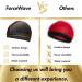 ForceWave Black Silky Stocking Wave Cap 2-Pack | Compression Cap for Men and Women | One Size-Medium - Buy Online on GoSupps.com