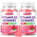MEENCCD 2 Pack Vitamin B2 Gummies Riboflavin 400mg Supplement with Magnesium for Kids & Adults B2 Gummies for Migraine Relief Support Vegan Sugar-Free Raspberry Flavor 120 Count