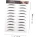 Healeved Black Eyebrows 20 Pcs Imitation Eco Eyebrow Sticker Fake Eyebrow Brow Stickers Transfer Stickers 3d Eyebrow Lines 21.5X14.5cmx2pcs Blackx2pcs - Buy Online on GoSupps.com