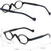 Shop JM 3 Pack Klein Oval Reading Glasses for Women - Vintage Spring Frame +2.0 Black Red & Turtle - Buy Online on GoSupps.com