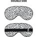 Reusable Sleep Mask Eye Cover - Soft Blackout Eye Masks for Better Sleep Travel & Gifts | Black & White Dot Pattern - Buy Online on GoSupps.com