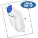 AZMAZ Men's Portable Urinal Bottle 32 oz - 2 Pack | Medical Travel Camping Use, Pee Measurement Scale | Thick Plastic Bedside Urinal - Buy Online on GoSupps.com