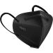 HUHETA KN95 Face Mask 20 Pack - 5 Layer Safety Mask with Elastic Ear Loop - Over 95% Filter Efficiency - Black Protective Masks for Indoor & Outdoor Use - Buy Online on GoSupps.com