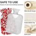 Hot Water Bottle with Cover 2L - Large Pain Relief Solution | White/Red | International Shipping - Buy Online on GoSupps.com