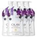 Olay Fresh Outlast Body Wash Orchid & Black Currant 30 fl oz (Pack of 4) Orchid & Black Current (Pack of 4)