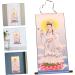 NUOBESTY Decor Altar Painting Scroll Wall Art Wealth Poster Painting Arts Hanging Scroll Household Asia 88.00X42.00X3.00CM As Shown - Buy Online on GoSupps.com