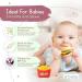 Silicone Teething Toys - Baby Teething Toys - Baby Teether - Silicone Teethers for Babies - Baby Chew Toys - Silicone Baby Teether - Infant Teething Toys - Hamburger & Fries - Set of 2 - Buy Online on GoSupps.com