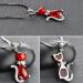 DNCG Quartz Healing Crystal Necklace Cat Shape Red Agate Pendant Necklace Clavicle Chain with Silver Necklace Women's Jewelry Necklace Crystal Point Pendant Necklace - Buy Online on GoSupps.com