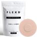Flexd - Freestyle Waterproof Sensor Covers for Libre 2 & 3 - (30 Pcs) - Libre 3 Sensor Covers - CGM Adhesive Patches - Without Adhesive in The Center - (Round - Tan)