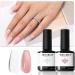 Modelones Gel Nail Polish Set 2Pcs 15ML Milky White and Jelly Pink Gel Polish Jelly Gel Nail Polish Soak Off LED Translucent Nail Gel Polish Art Starter Manicure Salon Milky White Jelly Pink - Buy Online on GoSupps.com