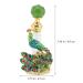 Beaupretty Vintage Peacock Perfume Bottle - Elegant Green Crystal Essential Oil & Fragrance Decor - Buy Online on GoSupps.com
