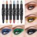 Buy Dual-Ended Pearly Eyeshadow Sticks Set - 6 Waterproof Colors for Brilliant Eye Makeup - Perfect Gift for Women & Girls - Buy Online on GoSupps.com