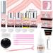 4 In 1 Lash Lift Brow Lamination Kit Professional Eyelash Perm Kit Black Color Eyelash Eyebrow Lift with Full Tools Super Model Look for Salon Use 1 count (Pack of 1)