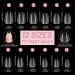 Venares 120-Piece Extra Short Soft Gel Nail Tips Set - Pre-Polished Coffin Tips with Glue Nail Buffer & Shaver - 12 Sizes for Gel Nails - Perfect XS Short Coffee Design - Buy Online on GoSupps.com