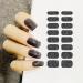 Glitter Street Black Nail Wraps - 8 Sheets (128 Pieces) Self-Adhesive Nail Art Strips for Women - Buy Online on GoSupps.com