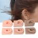 3 Pairs Silicone Ear Models - Waterproof Soft & Realistic for Piercing Practice & Jewelry Display - 3 Colors Available - Buy Online on GoSupps.com