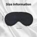 Premium Black Glitter Sleep Mask | Reusable Soft Eye Covers for Men & Women | Ideal for Travel Camping & Better Sleep - Buy Online on GoSupps.com