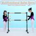 Akyate Portable Ballet Barre - Black | Lightweight & Adjustable - Buy Online on GoSupps.com