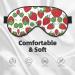 Buy SSIMOO Strawberry Pattern Ultra-Soft Light-Blocking Eye Mask for Restful Sleep - International Shipping Available - Buy Online on GoSupps.com