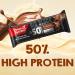 Power System Big Block Schoko 16 x 100g - 50% High Protein Bar | Low Sugar High Protein Snack - Buy Online on GoSupps.com