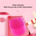 Facial Scrubber | Penguin Shape Vibrating Face Brush - Rechargeable Wash Brush for Deep Cleaning Skin Waterproof Skin Care Face Brushes Red - Buy Online on GoSupps.com
