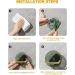Veeteah Plug-in Cable Holder & Organizer - Toothbrush & Razor Hook Drill-Free Self-Adhesive Storage in Translucent Green - Buy Online on GoSupps.com