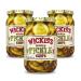Wickles Pickles Wicked Pickle Chips (3 Pack - 16oz Each) - Hot Pickle Chips - Slightly Sweet, Definitely Spicy, Wickedly Delicious