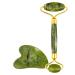 Complete Facial Care Set with Jade Roller and Gua Sha Tools for Puffiness Reduction and Wrinkle Improvement - Unlock Your Natural Radiance