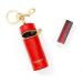 Cockatoo Nappa Leather Lipstick Case with Keychain Holder (True Red) - Buy Online on GoSupps.com