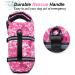 Vivaglory Ripstop Dog Rescue Vest - Improved Buoyancy & Visibility Camouflage Pink for Small/Medium Dogs (M: 53-63cm) - Buy Online on GoSupps.com
