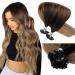 Bonding extensions real hair balayage brown 45cm remy darkest brown balayage medium brown ombre ashblond keratin u tips real hair #2/6/18 1g/s 50g/50 strands