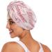Pink Butterflies Dry Hair Cap Set | 2 Piece Quick Drying Towel & Button Headband | Super Absorbent & Soft - Buy Online on GoSupps.com