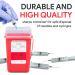Sharps Container for Home Use and Professional 1 Quart (3-Pack) by Alcedo | Biohazard Needle and Syringe Disposal | Small Portable Container for Travel 1 Quart 3 - Buy Online on GoSupps.com