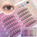Shop Individual Cluster Lashes - 3D Effect Volume Lashes C Curl 5 Rows Best Eyelash Extensions for Home Makeup - Buy Online on GoSupps.com