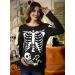 G and PL Halloween Women's Maternity Top Long Sleeve Funny Costume - Black Skeleton (S-XXL) - Buy Online on GoSupps.com