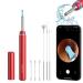 BEBIRD M9 Pro Ear Wax Removal Tool Ear Camera with 6 LED Lights 1080P Ear Scope Ear Cleaner for Adults and Kids Ear Pick with Silicone Replacement Soft Ear Scoops for Earwax Cleaning (Red)