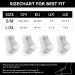 Plantar Fasciitis Compression Socks - 4 Pairs for Men and Women - Ankle Support for Sport and Arthritis Pain Relief - Size L-XL White - Buy Online on GoSupps.com