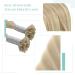 Youngsee Real Hair Extensions - Ashblond & Platinblond U Tip Bonding 35 cm | 50g - Premium Quality Hair Extensions - Buy Online on GoSupps.com