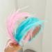 amangul Party Feather Fascinator Headband for Party Wedding Colorful Feather Fascinator Hair Hoop Cosplay Party Headdress(White) - Buy Online on GoSupps.com