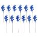 HNSDSVCD 12 pieces of artificial stems picks glitter berry berries for Christmas tree decorations craftsmanship spring festival vacation twigs blue