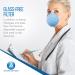 Buy Molded Face Masks - Fiberglass-Free Breathable Soft Edges Adjustable 50 Pack Blue - International Shipping Available - Buy Online on GoSupps.com