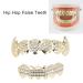 Galvanize Hip Hop Style False Teeth - Fashionable Gold Dental Set for Halloween Wall Decoration & Makeup Parties - Buy Online on GoSupps.com