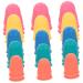 VILLCASE 125 Pcs Rubber Non-Slip Finger Cot Non- Finger Pads Grips Reusable Finger Protector Rubber Finger Cots Finger Covers Money Counting Finger Hot Glue Finger Caps Sleeve Protection Assorted Colorx5pcs 3.5X3CMx5pcs