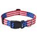 Mihqy dog collar adjustable soft & comfort dog collar Bohemian flowers geometric trunk design for small medium and large dogs (classic US s) s (neck circumference 25-40 cm width 1.5 cm) Classic US