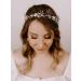 SWEETV Gold Flower-Leaf Bridal Headband | Wedding Hair Accessories for Brides - Buy Online on GoSupps.com