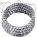 QVQE shaving wire 125 m razorpatcher wire 5 coils 25 m per roll razor wire fence razor galvanized steel shaving strap drawharmonica wire 410ft