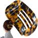 Fisssure Hair Claw - Flat Hair Claw Clamp Women Flat Hair Clips Jaw | Hair Accessories Hair Clips for Business Trip Dating Travel Pool Beach Tortoiseshell - Buy Online on GoSupps.com