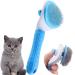 Cat Grooming Brush Cat Shedding Brush - Cat Brush For short Haired Cats Cat Brushes For Long Haired Cats Cat Hair Brush Cat Fur Brush Cat Comb for Puppy Massage Removes Mats Tangles and Loose Fur. blue